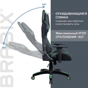 Кресло компьютерное BRABIX "GT Carbon GM-120" (черное/зеленое) 531929 в Тарко-Сале - tarko-sale.ok-mebel.com | фото 2