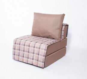 Кресло-кровать бескаркасное Харви (коричневый-квадро беж) в Тарко-Сале - tarko-sale.ok-mebel.com | фото