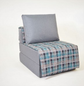 Кресло-кровать бескаркасное Харви (серый-квадро азур) в Тарко-Сале - tarko-sale.ok-mebel.com | фото