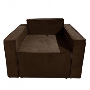 Кресло-кровать Принц КК1-ВК (велюр коричневый) в Тарко-Сале - tarko-sale.ok-mebel.com | фото 1
