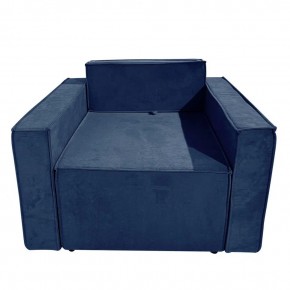 Кресло-кровать Принц КК1-ВСи (велюр синий) в Тарко-Сале - tarko-sale.ok-mebel.com | фото 1