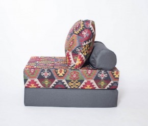 Кресло-кровать-пуф бескаркасное Прайм (мехико серый-графит) в Тарко-Сале - tarko-sale.ok-mebel.com | фото