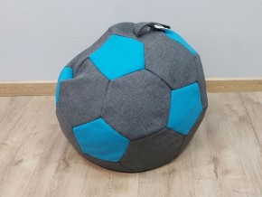 Кресло-мешок Мяч S (Savana Grey-Neo Azure) в Тарко-Сале - tarko-sale.ok-mebel.com | фото 1