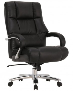 Кресло офисное BRABIX PREMIUM "Bomer HD-007" (рециклированная кожа, хром, черное) 531939 в Тарко-Сале - tarko-sale.ok-mebel.com | фото 1