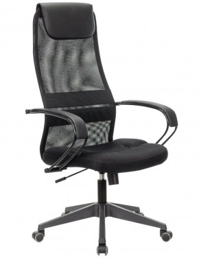 Кресло офисное BRABIX PREMIUM "Stalker EX-608 PL" (ткань-сетка/кожзам, черное) 532090 в Тарко-Сале - tarko-sale.ok-mebel.com | фото