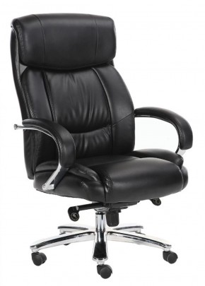 Кресло офисное BRABIX "Direct EX-580" (хром/рециклированная кожа/черное) 531824 в Тарко-Сале - tarko-sale.ok-mebel.com | фото