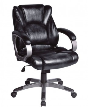 Кресло офисное BRABIX "Eldorado EX-504", экокожа, черное, 530874 в Тарко-Сале - tarko-sale.ok-mebel.com | фото