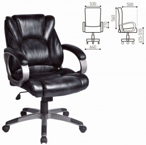 Кресло офисное BRABIX "Eldorado EX-504", экокожа, черное, 530874 в Тарко-Сале - tarko-sale.ok-mebel.com | фото 3