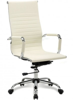 Кресло офисное BRABIX "Energy EX-509" (экокожа, хром, бежевое) 531166 в Тарко-Сале - tarko-sale.ok-mebel.com | фото