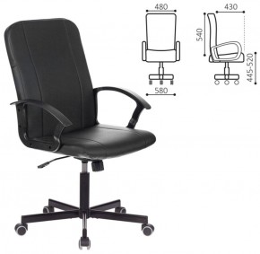 Кресло офисное BRABIX "Simple EX-521" (экокожа, черное) 532103 в Тарко-Сале - tarko-sale.ok-mebel.com | фото 2