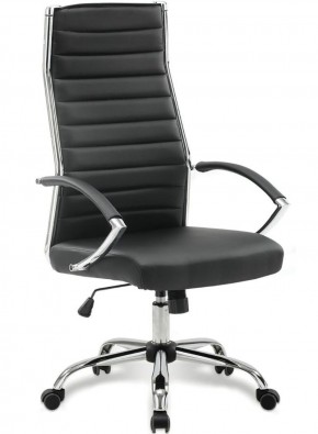 Кресло офисное BRABIX "Style EX-528", экокожа, хром, черное, 531947 в Тарко-Сале - tarko-sale.ok-mebel.com | фото