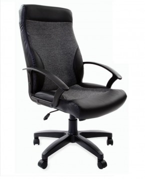 Кресло офисное BRABIX "Trust EX-535" (экокожа/черная/ткань серая) 531383 в Тарко-Сале - tarko-sale.ok-mebel.com | фото