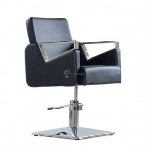 Кресло парикмахерское Barneo 6300V5 черное в Тарко-Сале - tarko-sale.ok-mebel.com | фото