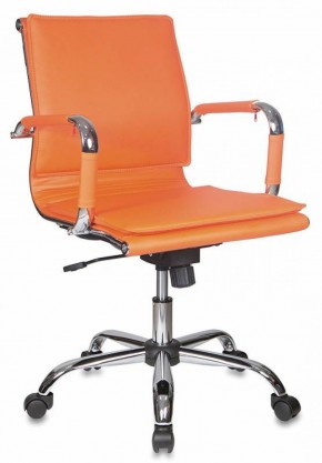 Кресло руководителя Бюрократ CH-993-LOW/ORANGE оранжевый в Тарко-Сале - tarko-sale.ok-mebel.com | фото