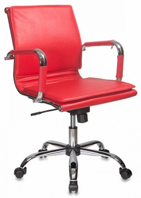 Кресло руководителя Бюрократ CH-993-LOW/RED красный в Тарко-Сале - tarko-sale.ok-mebel.com | фото 1