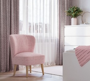 Кресло Унельма светло-розовый, ткань рогожка в Тарко-Сале - tarko-sale.ok-mebel.com | фото 3