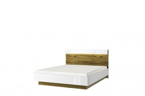 Кровать 160 с подъемником, TORINO, цвет белый/Дуб наварра в Тарко-Сале - tarko-sale.ok-mebel.com | фото 1