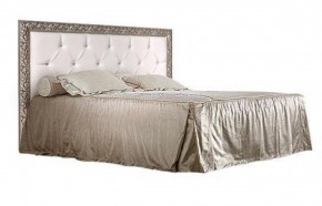 Кровать 2-х спальная(1,6 м)Тиффани Premium черная/серебро с мягким элементом со стразами с подъемным механизмом (ТФКР-2[3][7](П) в Тарко-Сале - tarko-sale.ok-mebel.com | фото