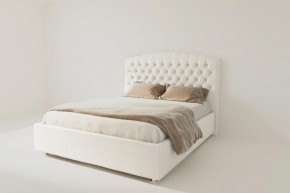 Кровать Берлин без основания 1600 (экокожа белая) в Тарко-Сале - tarko-sale.ok-mebel.com | фото