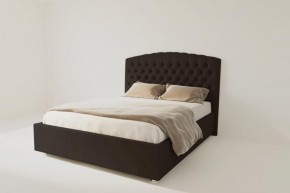 Кровать Берлин без основания 1600 (экокожа коричневая) в Тарко-Сале - tarko-sale.ok-mebel.com | фото