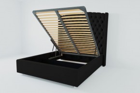 Кровать Берлин ЛЮКС с ПМ 1800 (экокожа кольт ч) в Тарко-Сале - tarko-sale.ok-mebel.com | фото