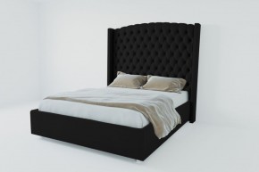 Кровать Берлин ЛЮКС с ПМ 1800 (экокожа кольт ч) в Тарко-Сале - tarko-sale.ok-mebel.com | фото 2