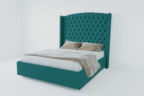 Кровать Берлин ЛЮКС с ПМ 900 (велюр бирюзовый) в Тарко-Сале - tarko-sale.ok-mebel.com | фото 3