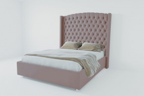 Кровать Берлин ЛЮКС с ПМ 900 (велюр темно-серый) в Тарко-Сале - tarko-sale.ok-mebel.com | фото 2