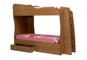 Кровать детская 2-х ярусная Юниор-1 (800*2000) ЛДСП в Тарко-Сале - tarko-sale.ok-mebel.com | фото