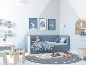 Кровать-диван Leonardo 160*70 (Голубой) + боковина в Тарко-Сале - tarko-sale.ok-mebel.com | фото 5