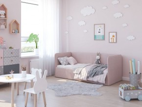 Кровать-диван Leonardo 160*70 (Розовый) + боковина в Тарко-Сале - tarko-sale.ok-mebel.com | фото 5