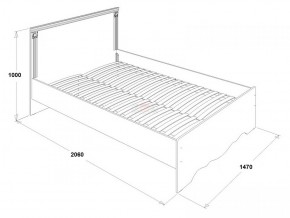 Кровать двойная Ольга 1Н + 2-а ящика (1400*2000) в Тарко-Сале - tarko-sale.ok-mebel.com | фото 3