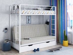 Кровать двухъярусная с диваном "Мадлен-ЯЯ" с ящиками в Тарко-Сале - tarko-sale.ok-mebel.com | фото