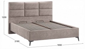 Кровать двуспальная Делана с ПМ Тип 1 в Тарко-Сале - tarko-sale.ok-mebel.com | фото 3