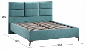 Кровать двуспальная Делана с ПМ Тип 1 в Тарко-Сале - tarko-sale.ok-mebel.com | фото 4