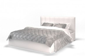 Кровать Элен 1600 + основание с ПМ (Vega white) белый в Тарко-Сале - tarko-sale.ok-mebel.com | фото 1