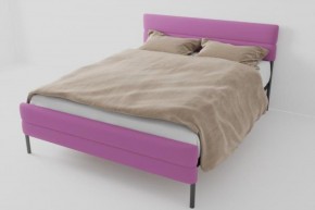 Кровать Горизонт Мини с ортопедическим основанием 900 (велюр розовый) в Тарко-Сале - tarko-sale.ok-mebel.com | фото