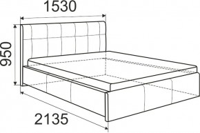 Кровать Изабелла с латами Newtone cacao 1400x2000 в Тарко-Сале - tarko-sale.ok-mebel.com | фото 5