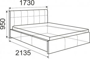 Кровать Изабелла с латами Newtone cacao 1400x2000 в Тарко-Сале - tarko-sale.ok-mebel.com | фото 6