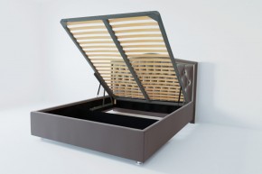 Кровать Калининград с ПМ 1400 (велюр темно-серый) в Тарко-Сале - tarko-sale.ok-mebel.com | фото