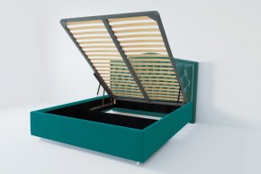 Кровать Калининград с ПМ 1600 (велюр бирюзовый) в Тарко-Сале - tarko-sale.ok-mebel.com | фото