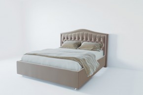 Кровать Калининград с ПМ 1600 (велюр светло-серый) в Тарко-Сале - tarko-sale.ok-mebel.com | фото 2
