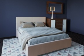 Кровать Корсика с ПМ 1800 (экокожа бежевая) в Тарко-Сале - tarko-sale.ok-mebel.com | фото 2