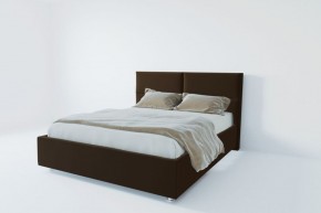Кровать Корсика с ПМ 800 (экокожа коричневая) в Тарко-Сале - tarko-sale.ok-mebel.com | фото 2