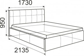 Кровать Изабелла с латами Newtone cacao 1600x2000 в Тарко-Сале - tarko-sale.ok-mebel.com | фото 3