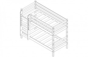 Кровать низкая с прямой лестницей Соня (Вариант 11) в Тарко-Сале - tarko-sale.ok-mebel.com | фото 4