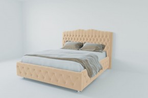 Кровать Нягань с ПМ 2000 (экокожа бежевая) в Тарко-Сале - tarko-sale.ok-mebel.com | фото 2