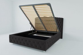 Кровать Нягань с ПМ 2000 (экокожа кольт ч) в Тарко-Сале - tarko-sale.ok-mebel.com | фото
