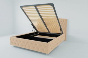 Кровать Нягань с ПМ 900 (экокожа бежевая) в Тарко-Сале - tarko-sale.ok-mebel.com | фото 2