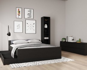 Кровать ОРИОН двухспальная с ортопедическим основанием 180х200, цвет Дуб Венге в Тарко-Сале - tarko-sale.ok-mebel.com | фото 3